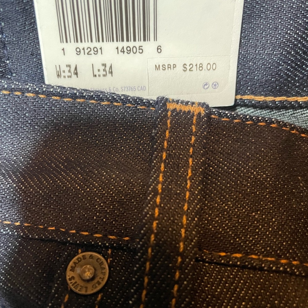 Levis Made in Japan Studio Taper Men's Jeans - Picture 5 of 12